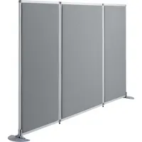 Soennecken Stellwand stoffbespannt/Acrylglas 810mm grau 4003969033719 Soennecken