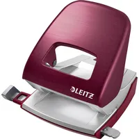 Leitz Bürolocher New NeXXT Style 5006-00-28, granatrot, bis 3mm 30 Blatt, mit Anschlagschiene 4002432107346 Leitz