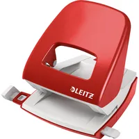 Leitz Bürolocher New NeXXT 5008-00-25, rot, bis 3mm 30 Blatt, mit Anschlagschiene 4002432310302 Leitz