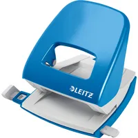Leitz Bürolocher New NeXXT WOW 5008-00-30, hellblau, bis 3mm 30 Blatt, mit Anschlagschiene 4002432101153 Leitz