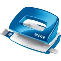 Leitz Bürolocher NeXXt WOW Mini 5060-10-36, blau metallic, bis 1mm 10 Blatt, mit Anschlagschiene 4002432101382 Leitz