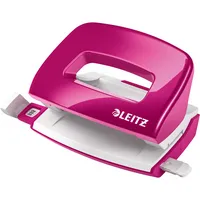 Leitz Bürolocher NeXXt WOW Mini 5060-10-23, pink-metallic, bis 1mm 10 Blatt, mit Anschlagschiene 4002432101375 Leitz