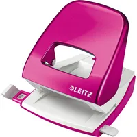 Leitz Bürolocher New NeXXT WOW 5008-20-23, pink-metallic, bis 3mm 30 Blatt, mit Anschlagschiene 4002432393121 Leitz