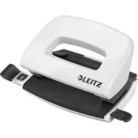 Leitz Bürolocher NeXXt WOW Mini 5060-10-01, perlweiß, bis 1mm 10 Blatt, mit Anschlagschiene 4002432101368 Leitz