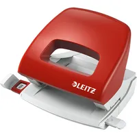 Leitz Bürolocher New NeXXT 5038-00-25, rot, bis 1,6mm 16 Blatt, mit Anschlagschiene 4002432310562 Leitz