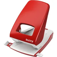 Leitz Registraturlocher New NeXXt 5138-00-25, rot, bis 4mm 40 Blatt, mit Anschlagschiene 4002432310753 Leitz