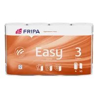 Fripa Küchenrollen Easy 3074003 3-lagig hochweiß Rolle à 45 Blatt 4000883091337 Fripa 4 Stück