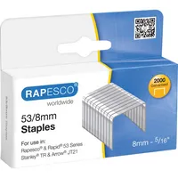 Rapesco Heftklammern 53/8, 0752, Stahldraht verzinkt 5018505053259 Rapesco 2000 Stück