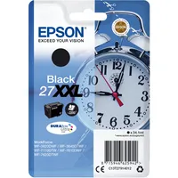Epson Original 27XXL Tinte Wecker (WF-3620DWF, WF-3640DTWF, WF-7110DTW, WF-7210DTW, WF-7610DWF, WF-7620DTWF, WF-7710DWF, WF-7715DWF, WF-7720DTWF), schwarz
