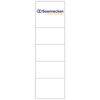 Soennecken Rückenschilder 3349, weiß, breit/kurz, 57x190mm, einsteckbar 4003630128560 Soennecken 10 Stück