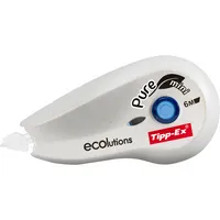 Tipp-Ex Korrekturroller 918466 Pure Mini ECOlutions, weiß, 5mm x 6m, Einweg, in Display 3086123331273 Tipp-Ex