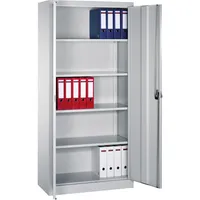 CP-Möbel Flügeltürenschrank Serie 12 122050S10000, abschließbar, 5 OH, lichtgrau, 93,5x195x40cm (BxHxT) 4025314000016 CP-Möbel