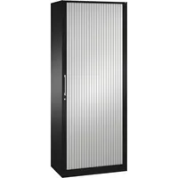 CP-Möbel Rollladenschrank Asisto 143003000S10026, abschließbar, 5 OH, schwarzgrau/lichtgrau, 80x198x43,5cm (BxHxT) 4056211287330 CP-Möbel