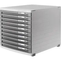 HAN Schubladenbox Contur 1510-19 lichtgrau/dunkelgrau 10 Schubladen geschlossen 4012473151017 HAN