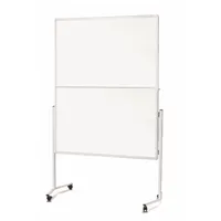 Soennecken Moderationswand 4859 120x150cm klappbar weiß inkl. Rollen