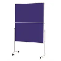 Soennecken Moderationstafel 4869 blau/Textil/Whiteboard, klappbar, Rollen 120 x 150 cm 4003630012906 Soennecken 4869