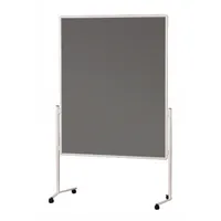 Soennecken Moderationswand 4868 120x150cm Filz grau inkl. Rollen