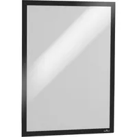 DURABLE 487301 - Info-Rahmen, A3, selbstklebend, aufklappbar, schwarz, 2 Stück