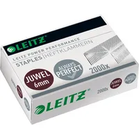 Leitz Heftklammern Juwel Power Performance Juwel 6mm, 5642-00-00, Stahldraht verzinkt, Heftleistung 30 Blatt max. 4002432396702 Leitz 2000 Stück