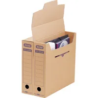 Elba Archivbox tric system 100421087, A4, braun, Wellpappe 4002030120648 Elba
