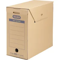 Elba Archivbox tric system 100421091, A4, braun, Wellpappe 4002030120761 Elba