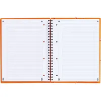 Oxford Collegeblock 100104296 Meetingbook, liniert / liniert Rand beidseitig , A4+, 80g, orange, 80 Blatt 3020120017020 Oxford