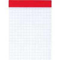 Brunnen Notizblock 1055132, kariert, A7, 70g, rot, weiss, 50 Blatt 4003273044098 Brunnen