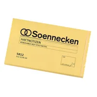 Soennecken Haftnotizen 5812, 127x76mm, gelb, rechteckig 4003630101815 Soennecken 100 Blatt