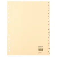 Soennecken Kartonregister 1924, A bis Z, A4, 100 g/m², chamois Taben, 20-teilig 4003630009159 Soennecken