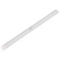 Soennecken Kunststoff-Lineal 1826 transparent 50cm mit Tuschekante 4003630004482 Soennecken