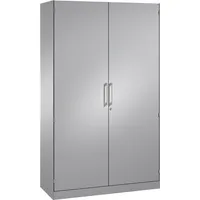 CP-Möbel Flügeltürenschrank Asisto 141001000S10012, abschließbar, 5 OH, weißaluminium, 120x198x43,5cm (BxHxT) 4025314231717 CP-Möbel