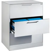 CP-Möbel Hängeregistraturschrank 146243312S10009 Asisto, lichtgrau, 3 Schubladen, 2-bahnig 4025314968521 CP-Möbel