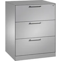 CP-Möbel Hängeregistraturschrank 146243312S10004 Asisto, weißaluminium, 3 Schubladen, 2-bahnig 4025314968477 CP-Möbel