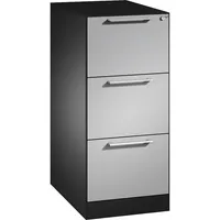 CP-Möbel Hängeregistraturschrank 146245311S10013 Asisto, schwarzgrau/weißaluminium, 3 Schubladen, 1-bahnig 4025314977790 CP-Möbel