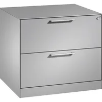 CP-Möbel Hängeregistraturschrank 146273212S10050 Asisto, weißaluminium, 2 Schubladen, 2-bahnig 4025314970470 CP-Möbel