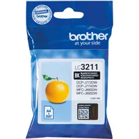 Brother LC-3211BK Tintenpatrone (für Brother DCP-J772DW, DCP-J774DW, MFC-J890DW, MFC-J895DW) schwarz, klein