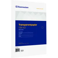 Soennecken Transparentpapier 1231 DIN A3 80g 50Blatt 4003630111708 Soennecken 50 Blatt