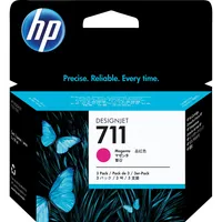 HP Druckerpatrone 711 CZ135A (711), magenta, ca. 5500 Seiten 0886112841188 HP 3 Stück