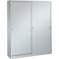 CP-Möbel Schiebetürenschrank Acurado 214000S10111, abschließbar, 2x5 OH, weißaluminium, 160x195x40cm (BxHxT) 4050646341421 CP-Möbel