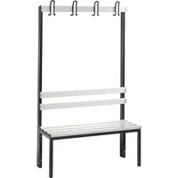 C+P Umkleidebank Basic Kunststoff 1.000 x 1.710 x 403 mm (B x H x T) ohne Schuhrost