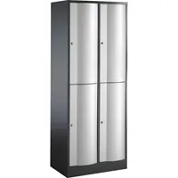 C+P Kleiderspind Resisto mit Sockel 770 x 1.950 x 540 mm (B x H x T) 2 Abteile