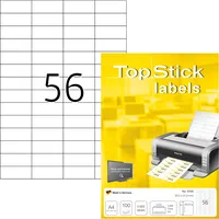 TopStick Etiketten 8700, weiß 52,5x21,2mm, rechteckig,  4023145087008 TopStick 5600 Stück