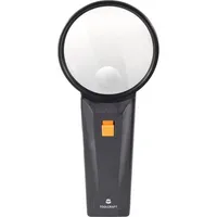 TOOLCRAFT Handlupe mit LED-Beleuchtung Vergrößerungsfaktor: 2 x, 4 x Linsengröße: (Ø) 75 mm  TOOLCRAFT 821031 4016138496703 TOOLCRAFT