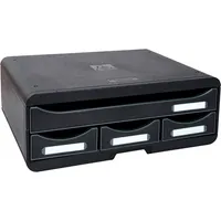 Exacompta Schubladenbox Toolbox 319714D schwarz/schwarz 4 Schubladen geschlossen 9002493424180 Exacompta