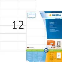 Herma Etiketten Premium 4635, weiß, 105x48mm, rechteckig 4008705046350 Herma 2400 Stück