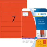 Herma Rückenschilder Special 5092, rot, schmal/kurz, 38x192mm, selbstklebend, permanent  4008705050920 Herma 140 Stück