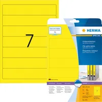 Herma Rückenschilder Special 5091, gelb, schmal/kurz, 38x192mm, selbstklebend, permanent  4008705050913 Herma 140 Stück