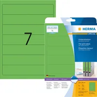 Herma Rückenschilder Special 5094, grün, schmal/kurz, 38x192mm, selbstklebend, permanent  4008705050944 Herma 140 Stück