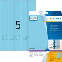 Herma Rückenschilder Special 5133, blau, schmal/lang, 38x297mm, selbstklebend, permanent  4008705051330 Herma 100 Stück