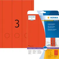 Herma Rückenschilder Special 5137, rot, breit/lang, 61x297mm, selbstklebend, permanent  4008705051378 Herma 60 Stück